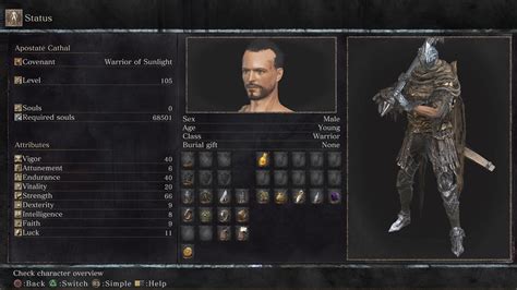 Dark Souls 3 Character Planner.